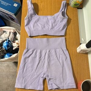 Purple workout set